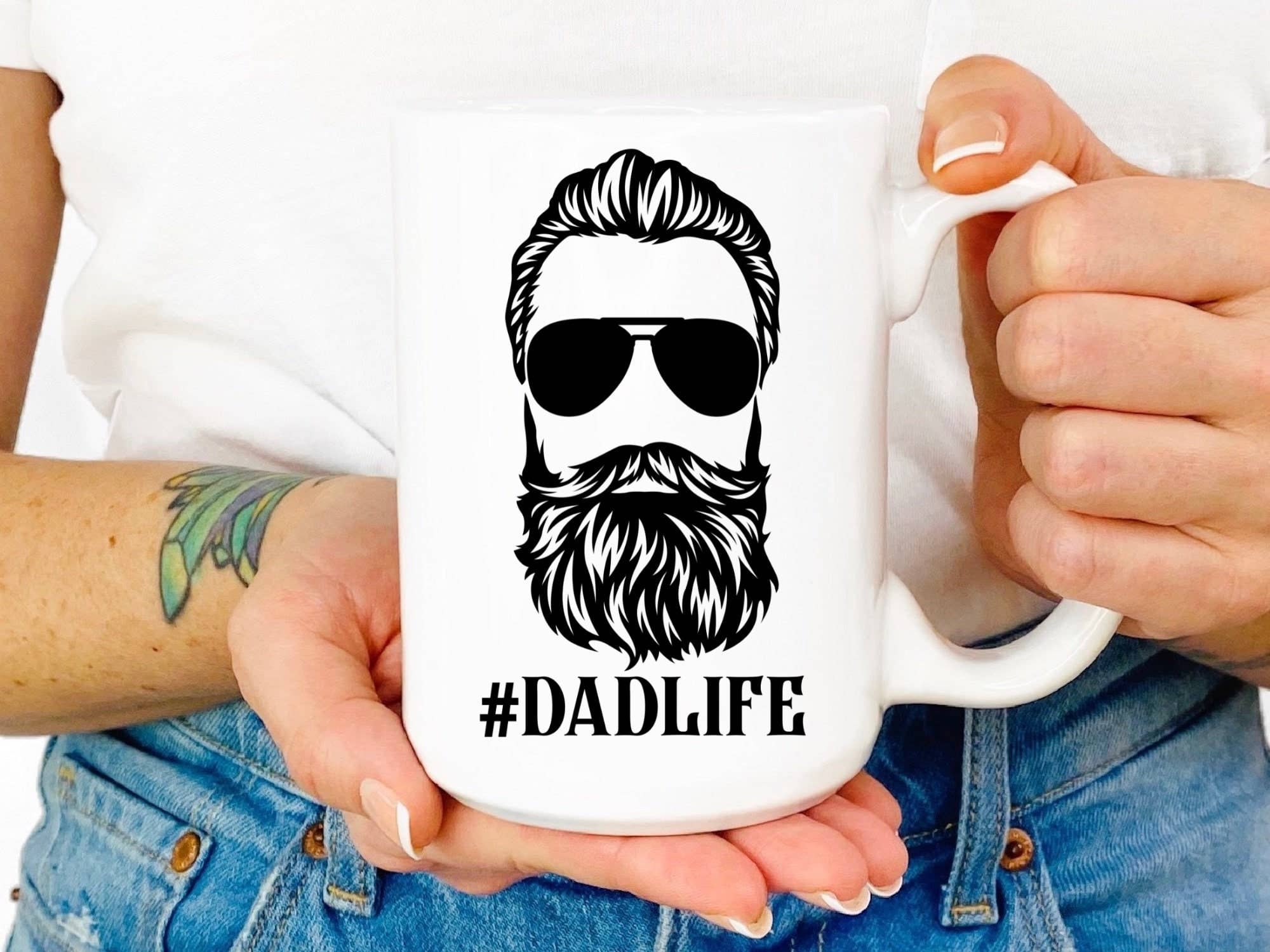 Funny Inspirational and sarcasm Funny Mug dad father 11 OZ Coffee Mugs Beard season never ends 